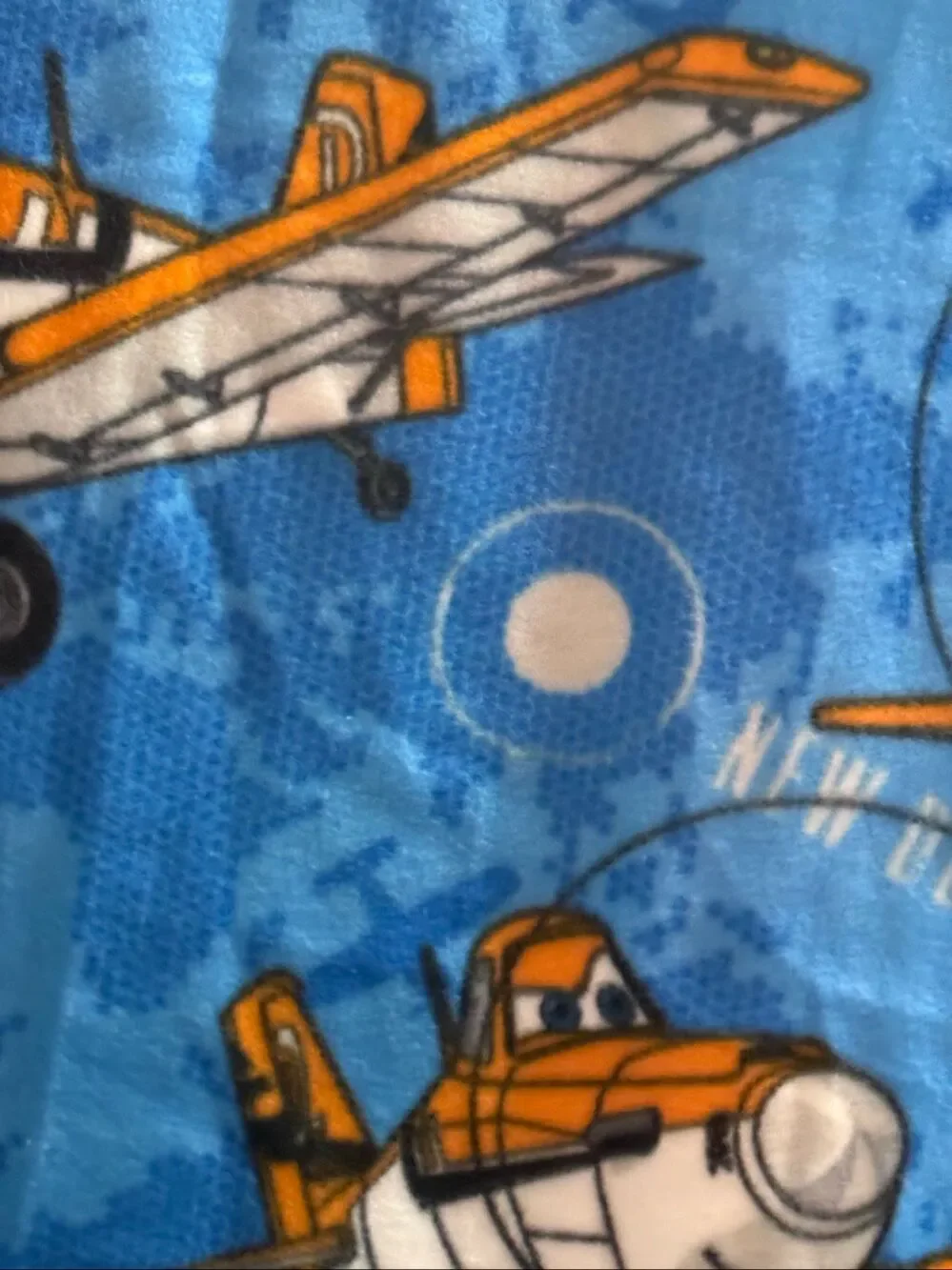 Disney Planes Dusty Racing Check Toss kids throw blanket